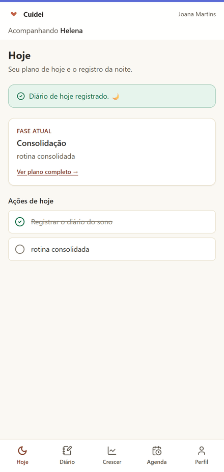App da família — PWA instalável com a marca da consultora